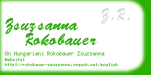 zsuzsanna rokobauer business card